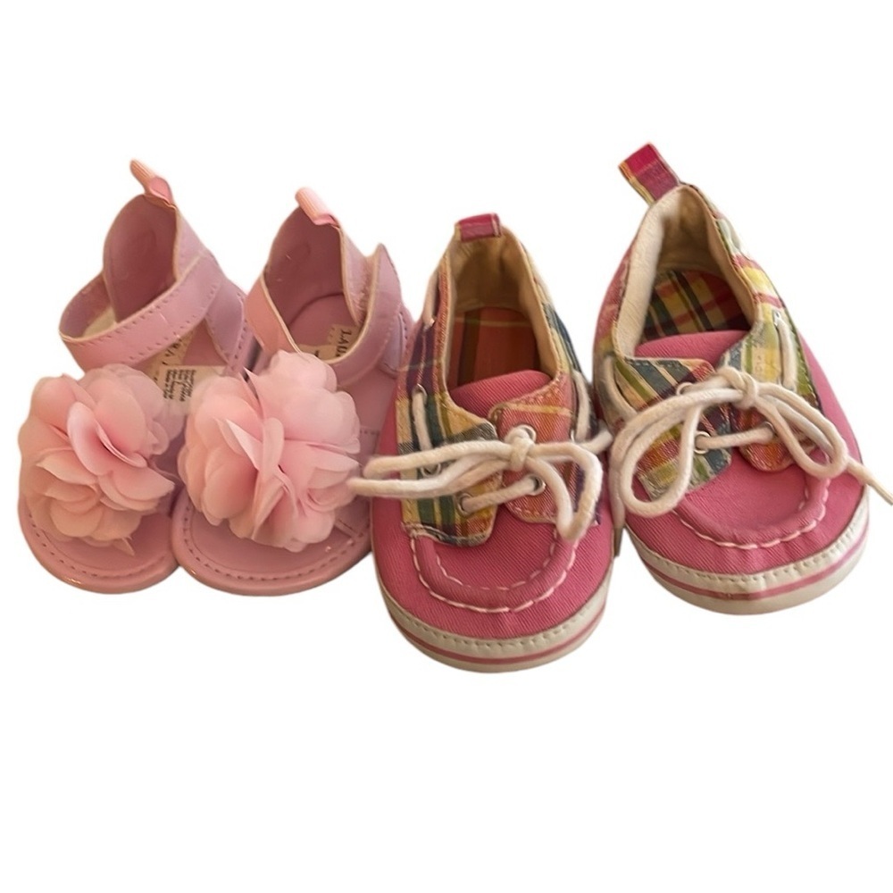 Laura Ashley Baby Sandals and‎ Deck Shoes 2 pair